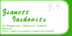 zsanett vaskovits business card